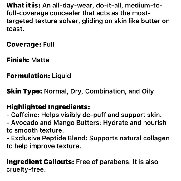 One/Size O/S Turn up the Base Butter Silk Concealer in Fair 3 BNIB - Picture 10 of 13